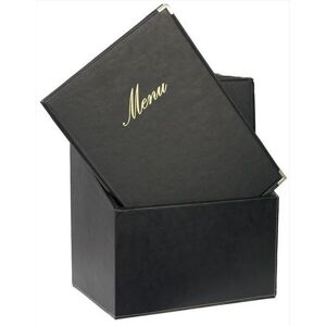 SECURIT Box s jedálnymi lístkami CLASSIC, čierna (20 ks)