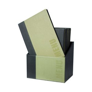 SECURIT Box s jedálnymi lístkami TRENDY, zelená (20 ks)