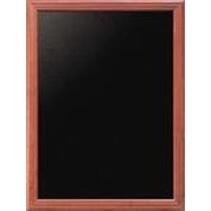 SECURIT Nástenná popisovacia tabuľa UNIVERSAL, mahagón 60x80