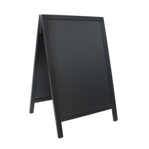 SECURIT Ponuková stojanová tabuľa DUPLO SANDWICH 80x55cm,čierna