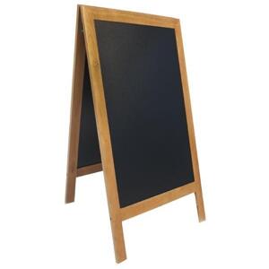 SECURIT Ponuková stojanová tabuľa SANDWICH 120x70 cm, dub