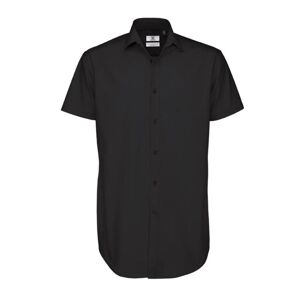 B&C Pánska čašnícka košeľa B&C krátky rukáv - biela -POSLEDNÝ KUS Biela,XXXL