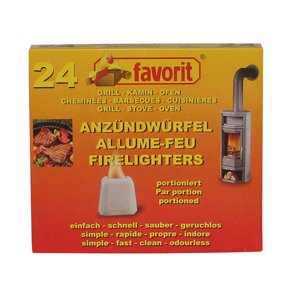 Favorit Pevný podpaľovač 24 ks