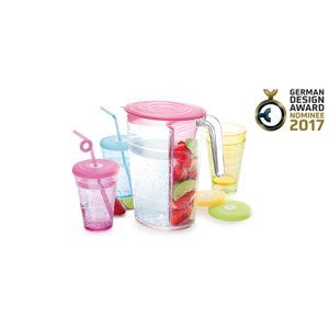 Tescoma džbán myDRINK 2.5 l, 4 poháre s viečkom modrá