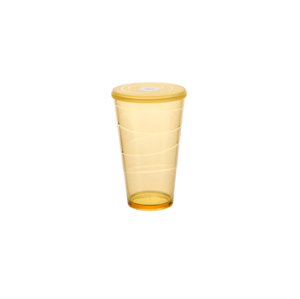 Tescoma pohár s viečkom myDRINK 600 ml oranžová