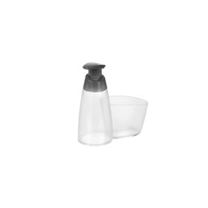 Tescoma dávkovač saponátu CLEAN KIT 350 ml, s miestom pre špongiu šedá