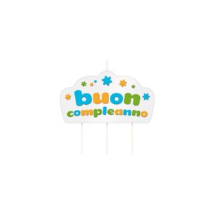 Tescoma tortová sviečka DELÍCIA KIDS, Buon compleanno - farebný mix
