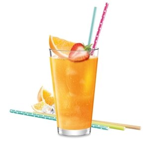Papierové slamky myDRINK, 24 ks